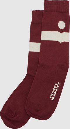 Isabel Marant Chaussettes Nesson Burgundy
