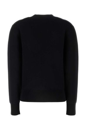 Burberry Womens Black Stretch Wool Blend Sweater Exterior: Nylon Elastane Maglieria