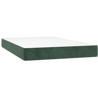 vidaXL Vidaxl - Colch&oacute;n Muelles Ensacados Terciopelo Verde Oscuro 120x200x20 Cm