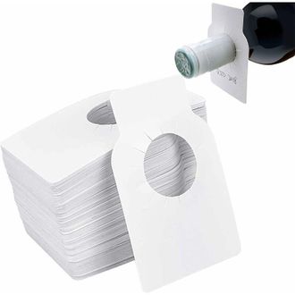 OEM (500 Unidades, Blancas) Etiquetas Reutilizables Para Botellas De Vino, Etiquetas De Regalo De Polietileno En Blanco, Etiquetas De Pl&aacute;stico Blanco Para