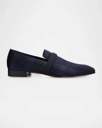 Christian Louboutin Men & apos;s Dandydeco Pleated Satin Loafers