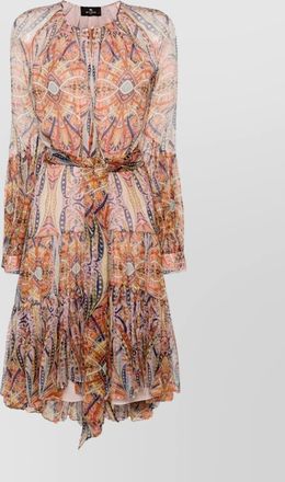 Etro printed tiered skirt dress with elasticated waistband