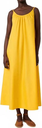 Kowtow Sunset Midi Dress In Yellow