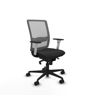 Piqueras y Crespo Silla De Oficina Piqueras Y Crespo Haches Negro Cuero Sint&eacute;tico
