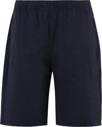 Paul Smith Stretch-katoen Seersucker Shorts - Heren - Korte Broeken - Blauw - M - Katoen - Korte Broeken