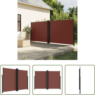 vidaXL vidaXL Tenda da giardino - Tenda da Sole Laterale Retrattile Marrone 180x600 cm