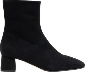 Parall&egrave;le Batan Enkellaars - Dames - Laarzen met Hak - Zwart - 39 EU - Leer - Schoenen
