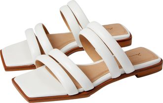 Massimo Matteo Clarette Slide Branco MM-441009-159 Womens