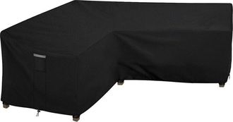 OEM Funda Para Sof&aacute; De Jard&iacute;n En Forma De L - Tela Oxford 210d Impermeable Antiuv - Para Sof&aacute; De Esquina Exterior - 215x215x87x80 Cm - Negra
