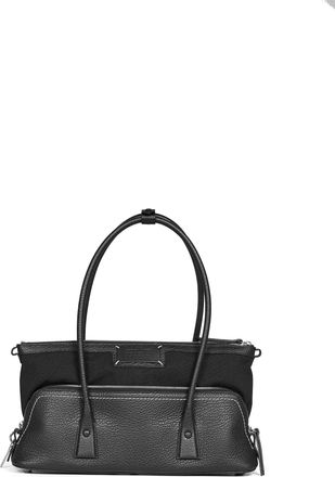 Maison Margiela Womens Shoulder Bag 5ac East-West Black Calf Leather Handbags Hand
