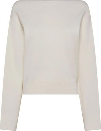 Seventy Barchetta - Dames - Ronde hals truien - Wit - XS - Wol - Truien & Vesten