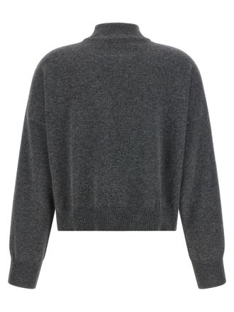 Brunello Cucinelli Womens Gray Cashmere Cardigan Clothing