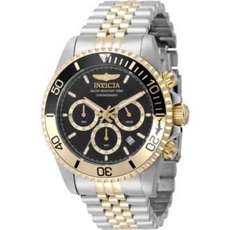 Invicta Pro Diver Chronograph Quartz Black Dial Mens Watch 49837