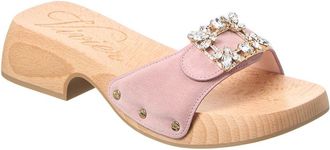 Roger Vivier Viv Clogs Suede Mule