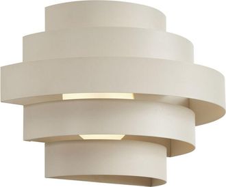 QAZQA Modern Wall Lamp Beige Incl. led 3-Step Dimmable - Lines