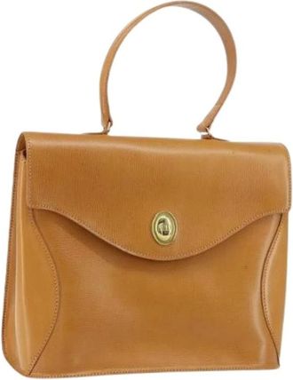Dior Pre-owned Handbags, female, Brown, Size: ONE SIZE Pre-owned Leather Hand Bag