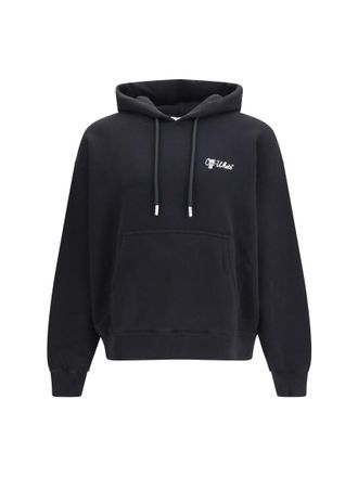 Off-white Black Relaxed Logo Hoodie