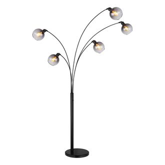 Globo Lighting L&aacute;mpara De Pie - Seymour - Negro - Metal - L&aacute;mpara De - Globo