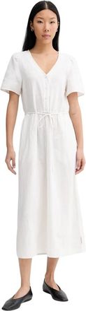 Marc O'Polo Midi Jurk - Dames - Casual kleedjes - Beige - S - Katoen - Kleedjes