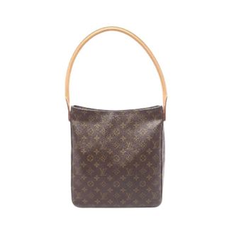 Louis Vuitton Pre-owned Looping GM Monogram Coated Canvas Schoudertas - Dames - Pre-owned - Bruin - Maat: ONE Size Leer