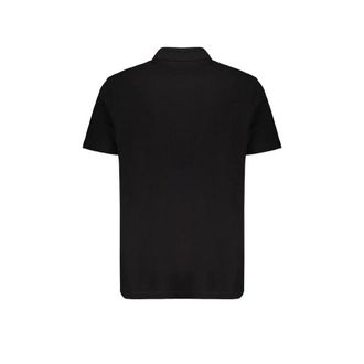 Versace Mens Black Cotton Polo Shirt
