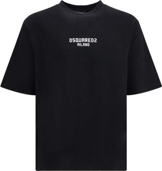 Dsquared2 Milano T-shirt - Heren - T-shirts - Zwart - XS - Katoen - Tops