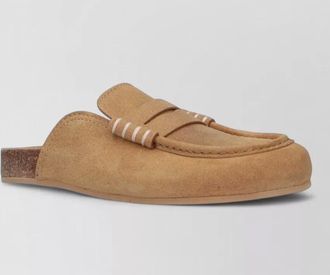 J.W.Anderson mules suede finish flat sole round toe