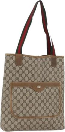 Gucci Pre-owned Plastic Tote Bag - Dames - Vintage Shopper - Beige - ONE Size - Vintage