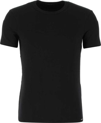Tom Ford Zwart Stretch Katoenen T-shirt - Heren - T-shirts - Zwart - 2XL - Katoen - Tops