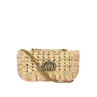 Kurt Geiger Shoulder Bags, female, Beige, Size: ONE SIZE Chelsea Ruffle Crossbody