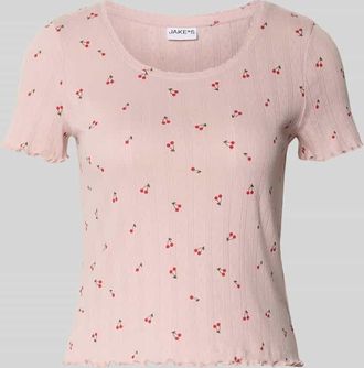 Jake*s Casual Pyjama-Oberteil mit Muschelsaum in Hellrosa, Gr&ouml;&szlig;e XXL