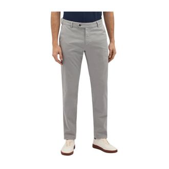 Brooks Brothers Pantalones chinos de algod&oacute;n el&aacute;stico - Trousers - Hombre - Gris - W46