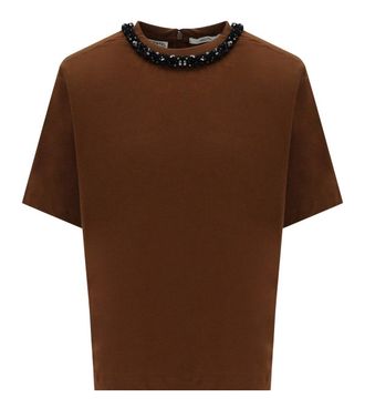 Essentiel T-SHIRT KARDINAL MARRONE ESSENTIEL ANTWERP