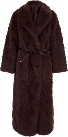 Urban Code Omkeerbare jas met kraag - Dames - Jas met riem - Bruin - M - Jassen