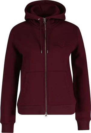 GANT Shield hoodie met rits - Rood