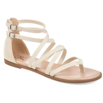 Journee Collection Women & apos;s Zailie Medium and Wide Width Flat Sandals