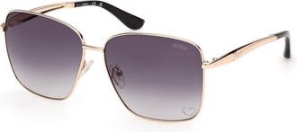 Guess GU00308 32B Womens Sunglasses Gold Size 60