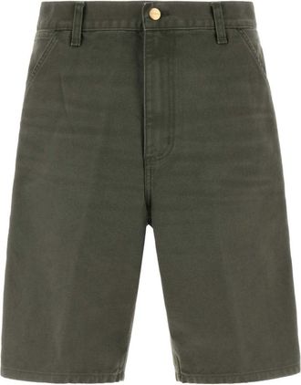 Carhartt Work in Progress Dark Green Solid Shorts