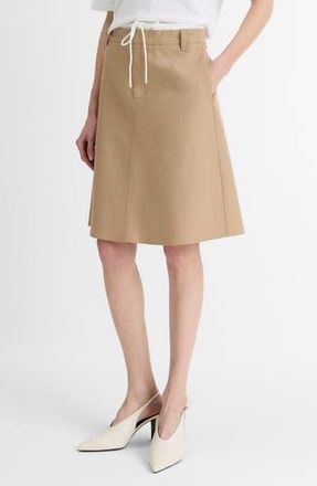 Vince Double Waist Drawstring Skirt in Sandbar at Nordstrom Rack, Size 14