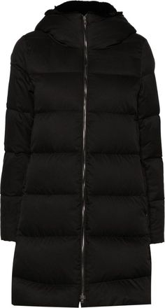 Herno quilted padded coat - women - Polyester/Feather Down/Polyamide - 44 - Black