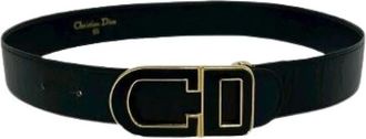 Dior Pre-owned Leather Belt - female - Dior Vintage - Vintage Belts - Black - ONE SIZE - Pre-owned