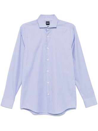 BOSS mini-check shirt - Blue