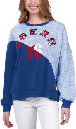 G-III 4Her by Carl Banks Womens G-III 4Her by Carl Banks Royal Philadelphia 76ers Benches Split Pullover Sweatshirt at Nordstrom, Size Xx-Large