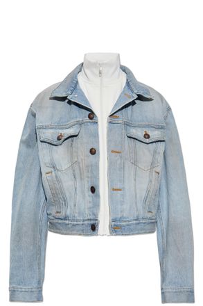 Balenciaga Jas gemaakt van een combinatie van stoffen