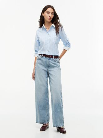 Tommy Hilfiger Womens High-Rise Wide Leg Jean - Medium Wash - 00