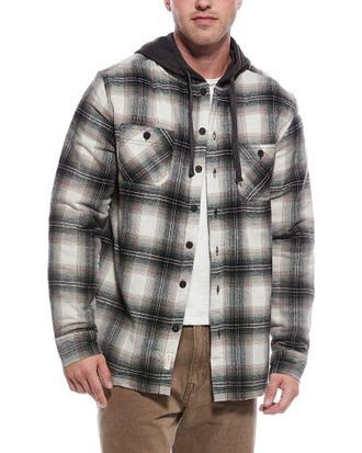 Weatherproof Vintage Sherpa Lined Hooded Shirt Jacket