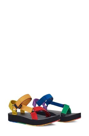 Teva Pride Midform Universal Sandal in Rainbow Multi at Nordstrom, Size 6