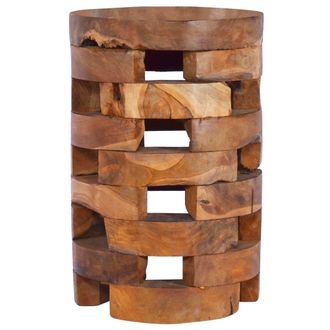 vidaXL Mesita De Noche De Madera Maciza De Teca 30x30x45 Cm Vidaxl