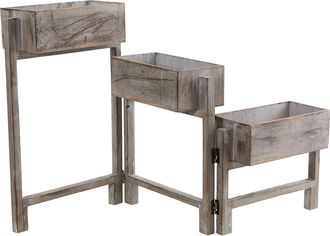 Nearly Natural 3.5-ft Gray Washed Expandable Decorative Planter at Nordstrom