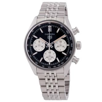 Tag Heuer Pre-owned Tag Heuer Carrera Chronograph Black Dial Mens Watch CBS2210.BA0048